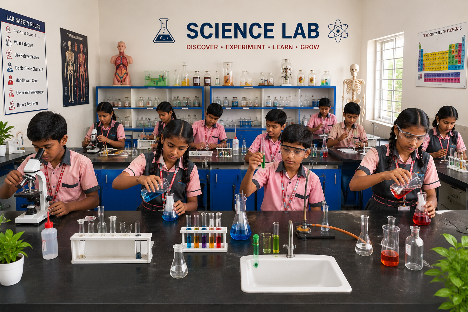 Science lab experiments
